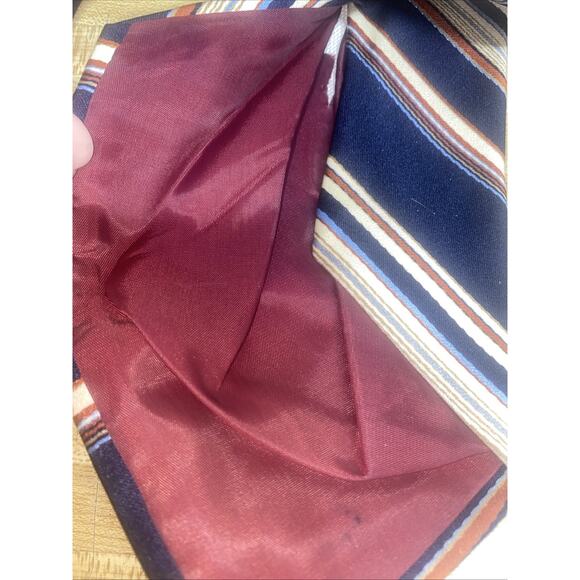 Vintage Mr. Blackwell Men’s Tie 70's 100% Polyester Groovey Design Wide Striped - Picture 6 of 8